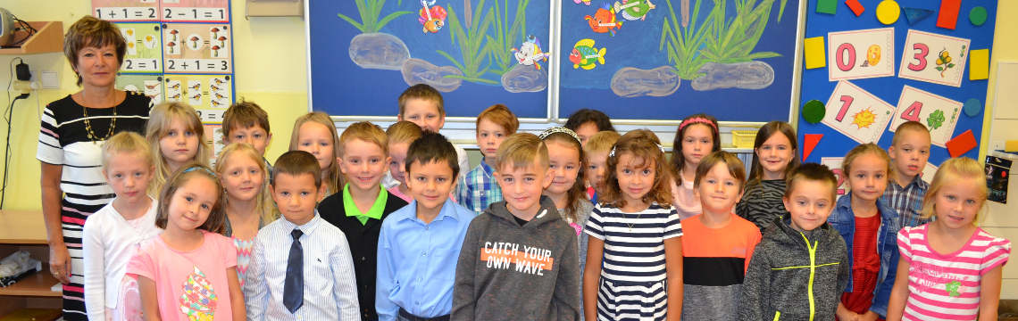 1. A - poprvé ve škole