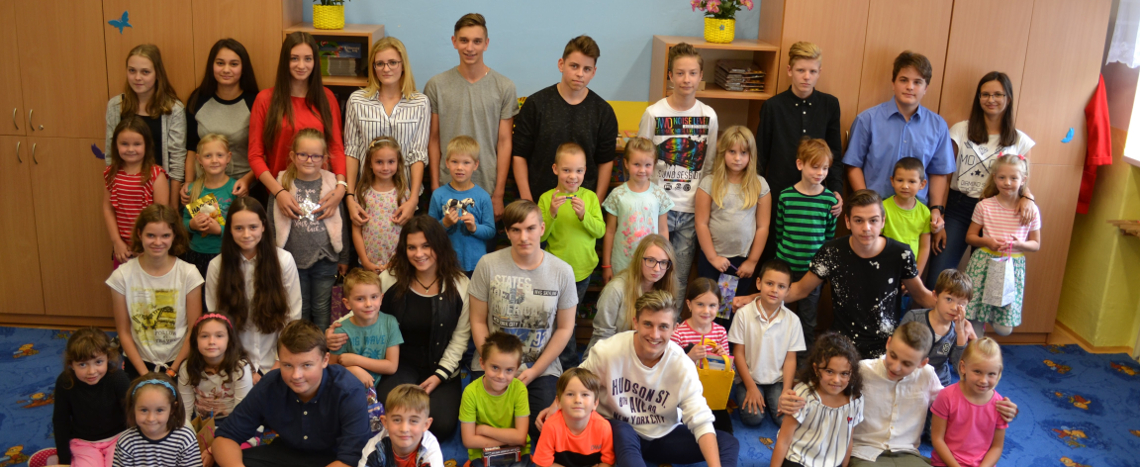 Vítání prvňáčků žáky 9. A