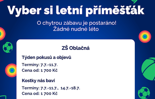 Příměstské tábory na Oblačné