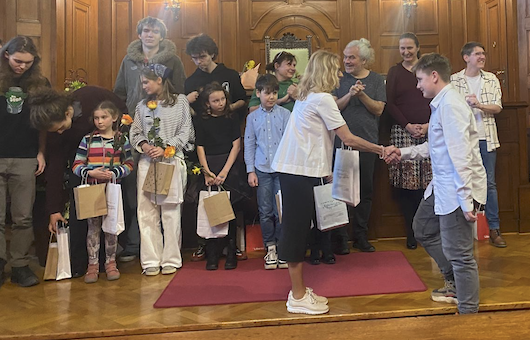 Křest zvukové knihy a knihy v Braillově písmu „Rajčaťáci za Banáni“